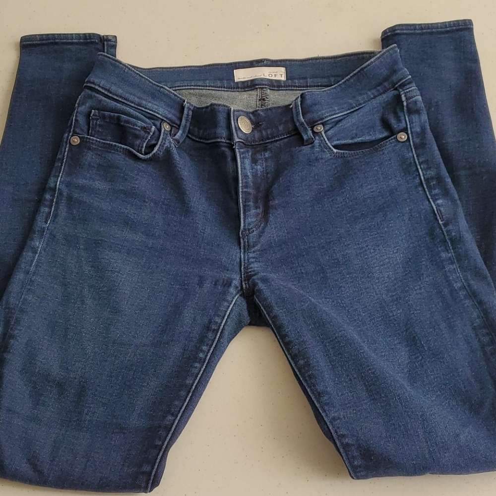 Loft Skinny Jeans Medium Wash